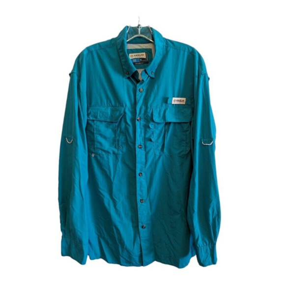 Magellan Outdoors Other - Magellan Shirt Mens MLaguna Madre Long Sleeve Lightweigh Fishing Turquoise